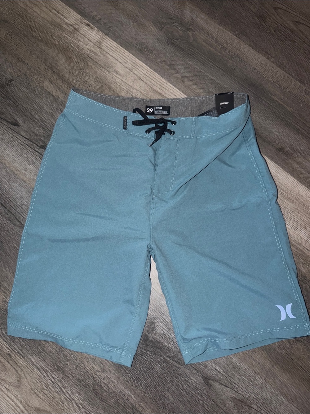 Hurley Men's Teal Lace-Up Boardshorts